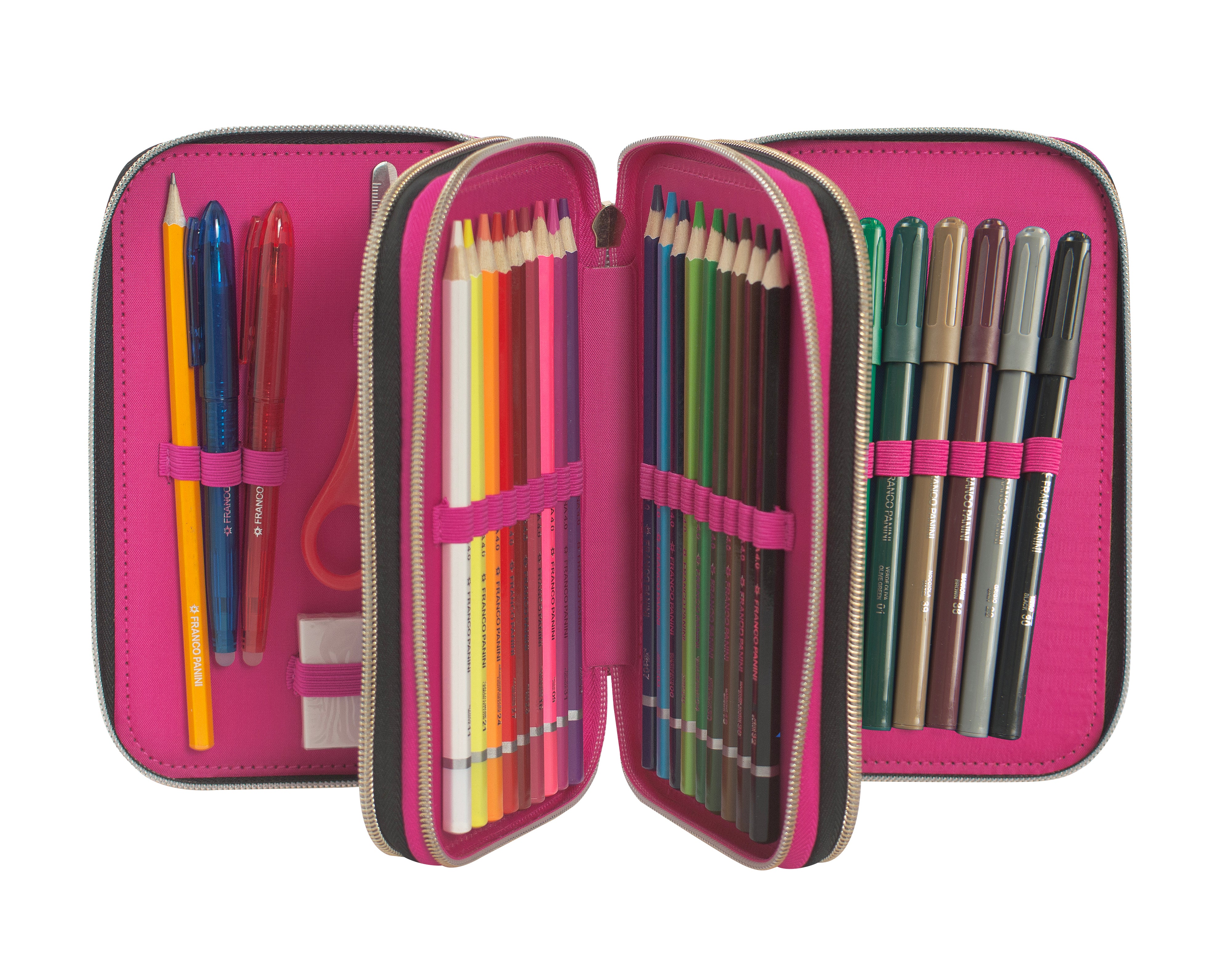 Astuccio 3 Zip Rainbow High