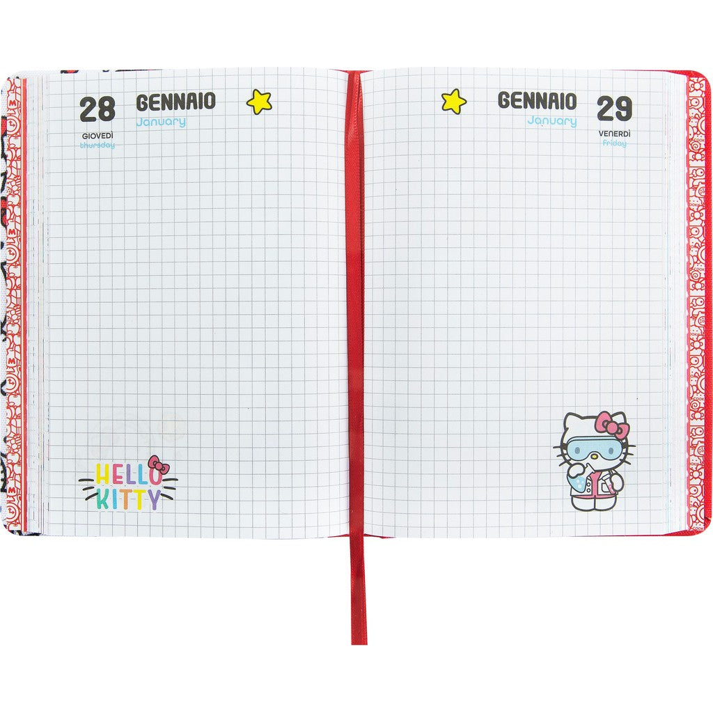 Diario 12 Mesi 2026/27 - Hello Kitty - Datato