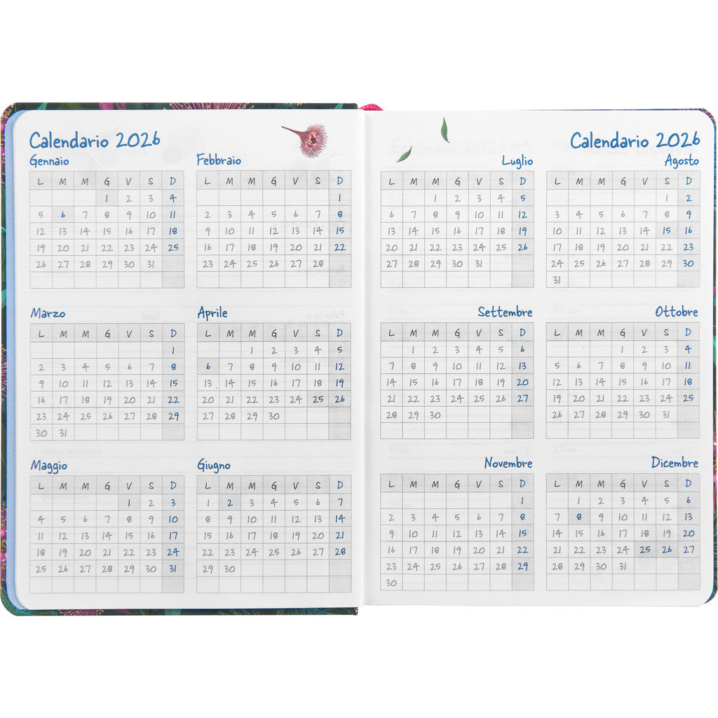 Agenda 12 Mesi 2026 Mini Giornaliera - Turnowsky