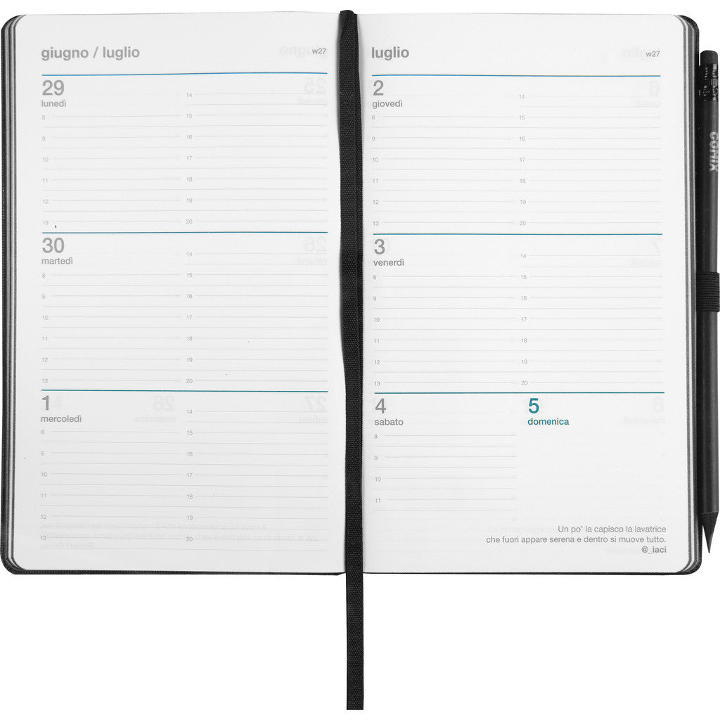 Agenda 12 Mesi 2026 Large Settimanale - Agende COMIX