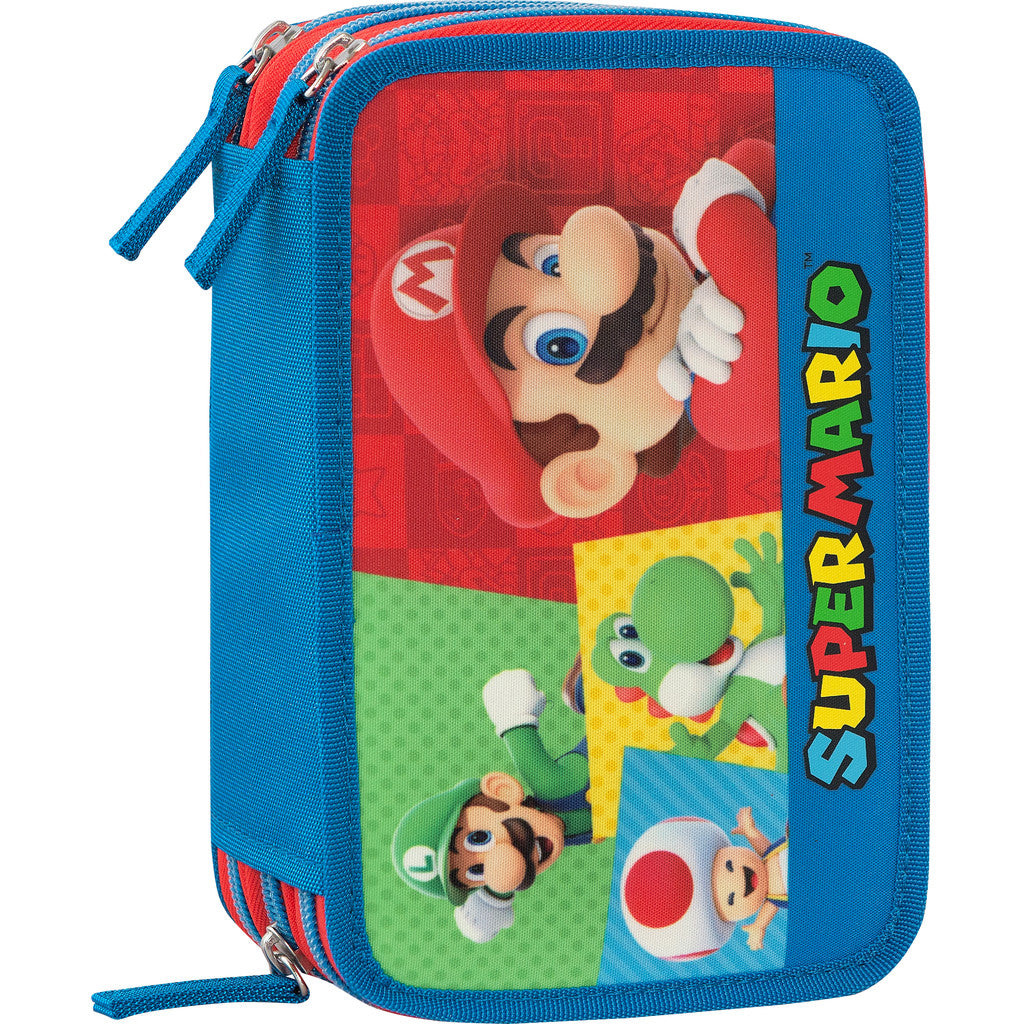 Astuccio 3 Zip Super Mario