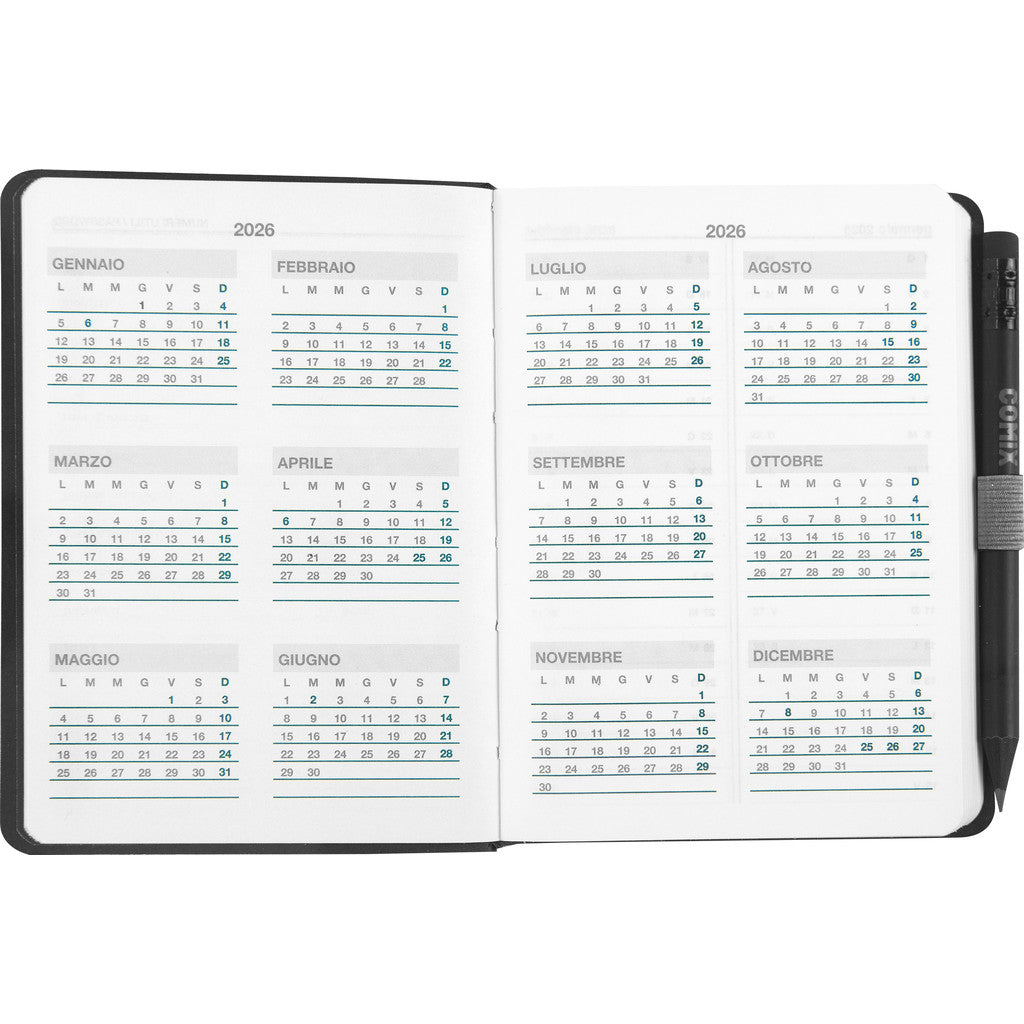 Agenda 12 Mesi 2026 Mignon Giornaliera - COMIX Special