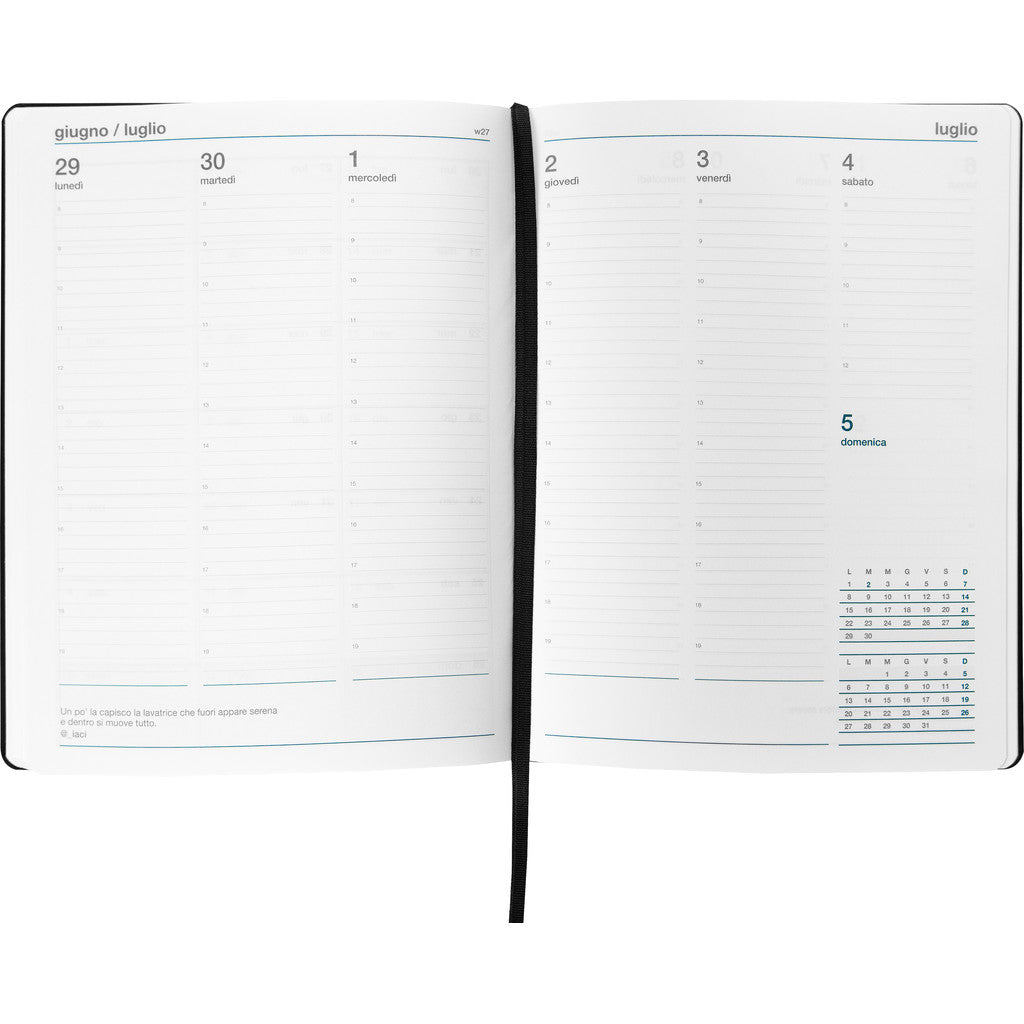 Agenda 12 Mesi 2026 Large Settimanale - Agende COMIX