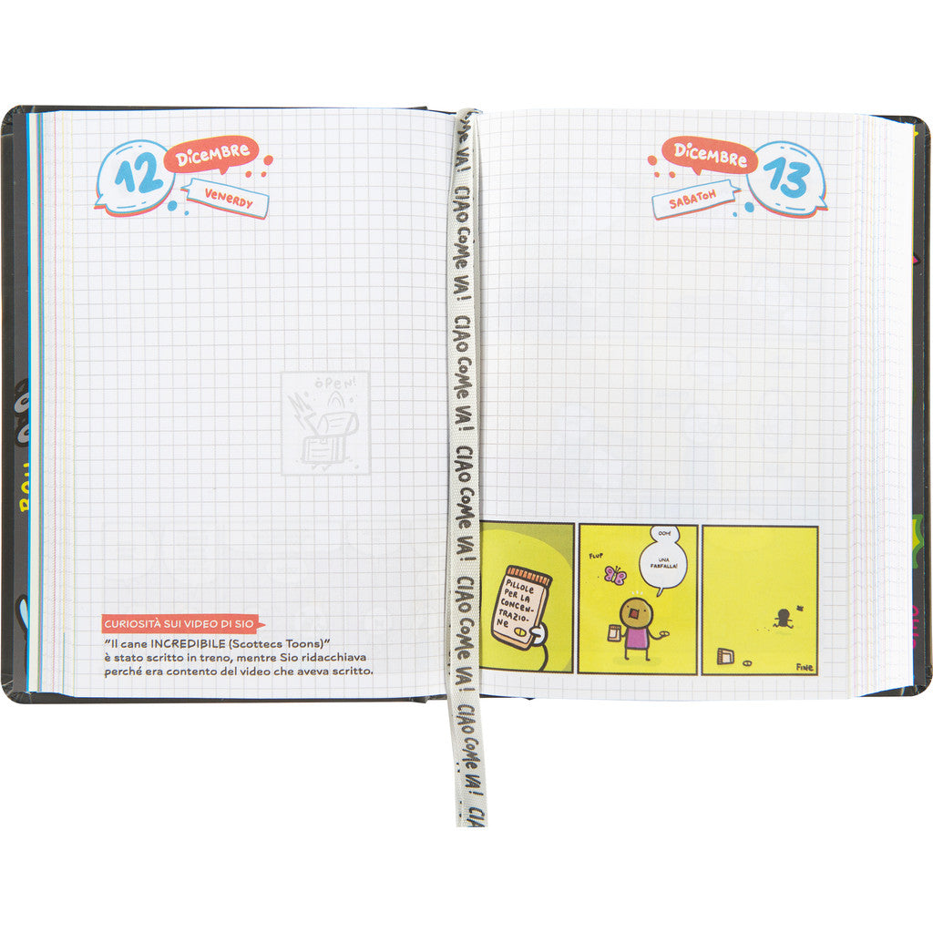 Diario 16 Mesi 2025/26 - COMIX Scottecs By Sio - Giornaliero