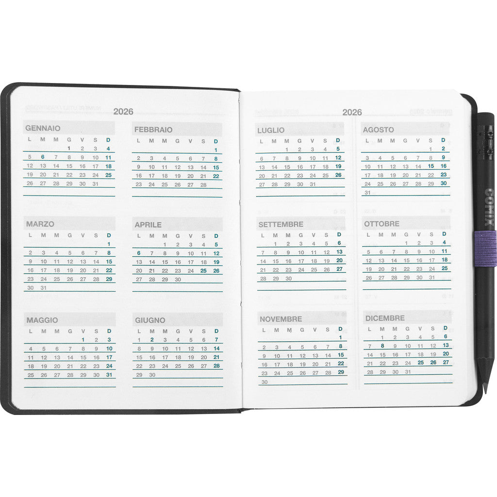 Agenda 12 Mesi 2026 Mignon Giornaliera - COMIX Special
