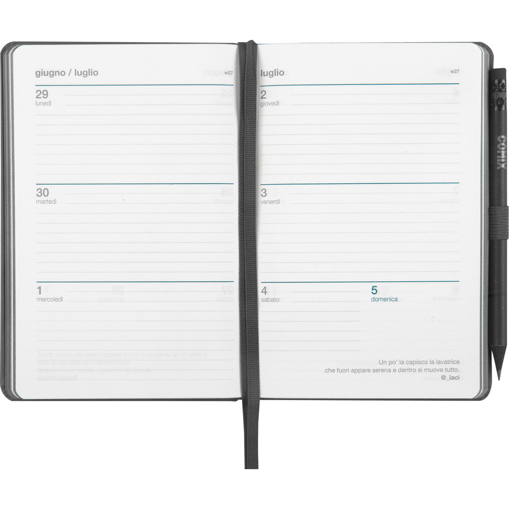 Agenda 12 Mesi 2026 Medium Settimanale - Agende COMIX