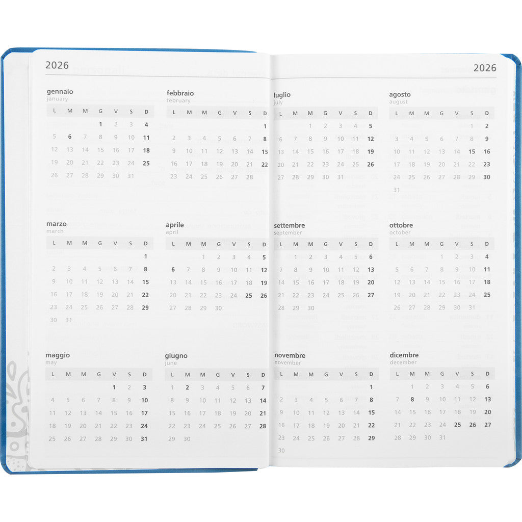 Agenda 12 Mesi 2026 Large Giornaliera - WWF