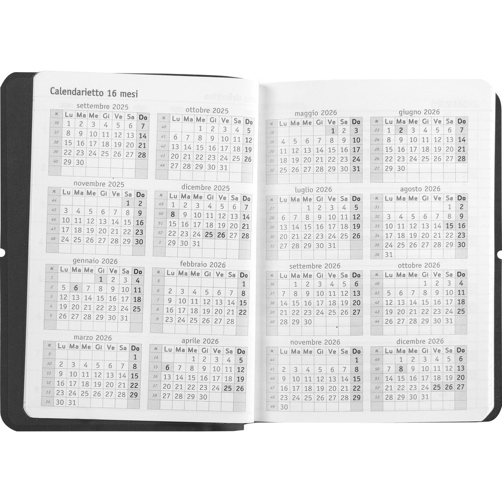 Agenda 16 Mesi 2025/26 - COMIX U Yourself - Giornaliera