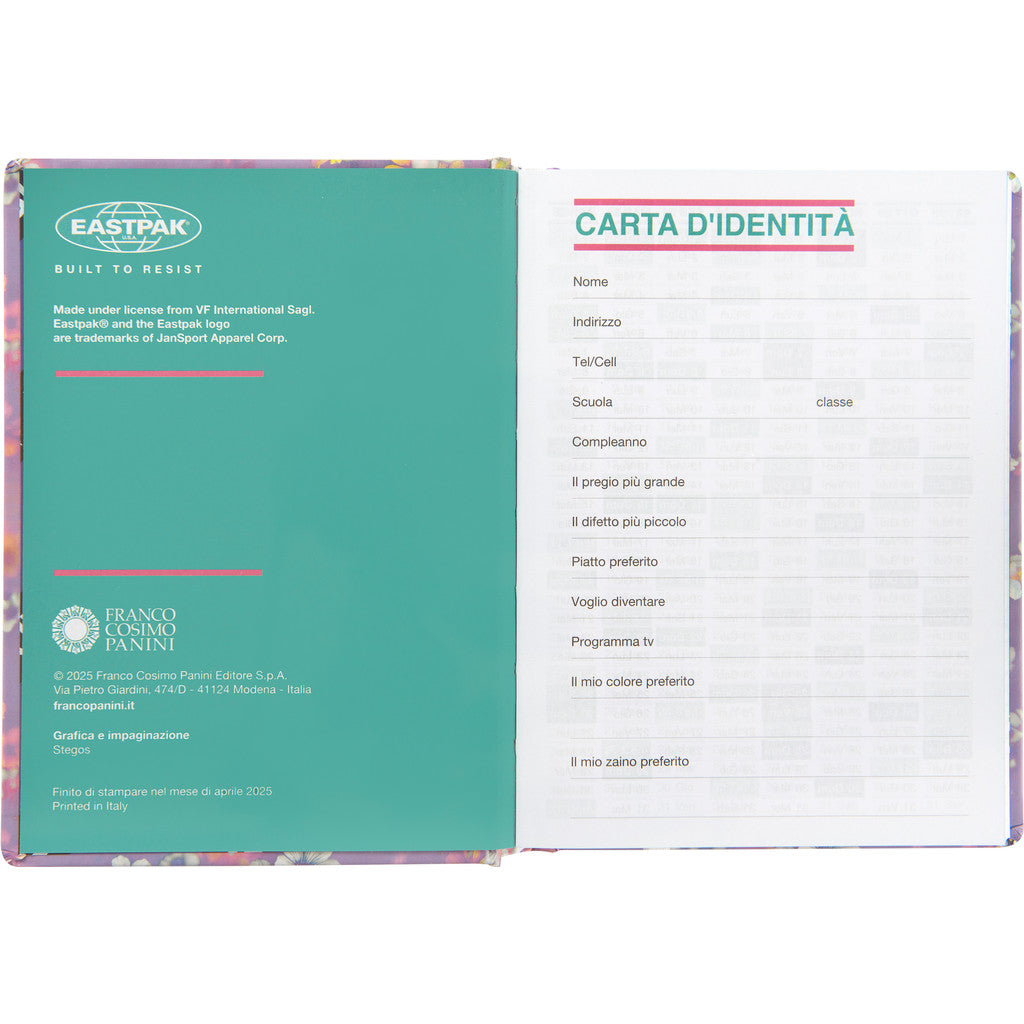 Agenda 13 Mesi 2025/26 - Eastpak - Giornaliera