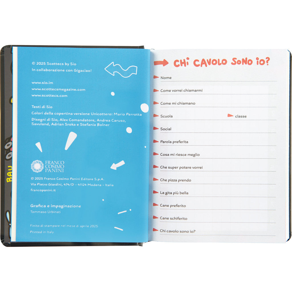 Diario 16 Mesi 2025/26 - COMIX Scottecs By Sio - Giornaliero