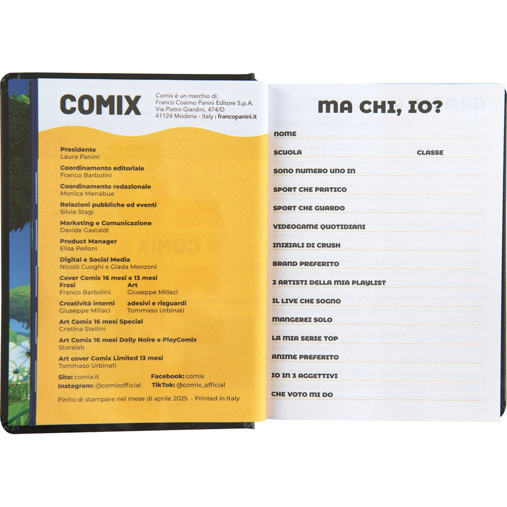 Diario 16 Mesi 2025/26 - COMIX PlayStation - Giornaliero Medium