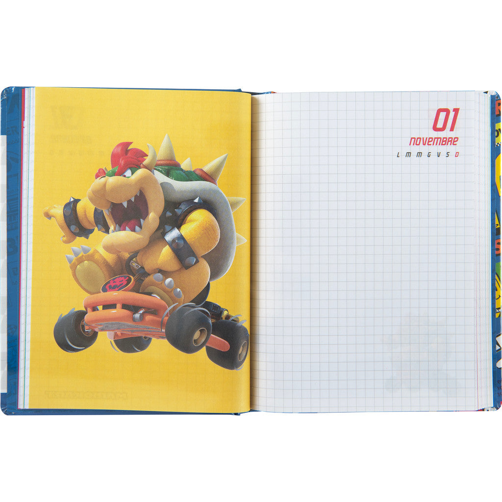 Diario 12 Mesi 2026/27 - Mario Kart - Giornaliero Non Datato