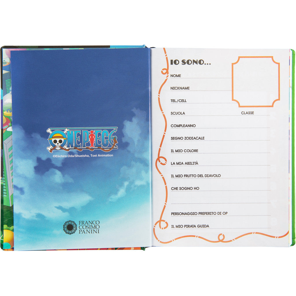 Diario 12 Mesi 2025/26 - One Piece - Giornaliero Non Datato