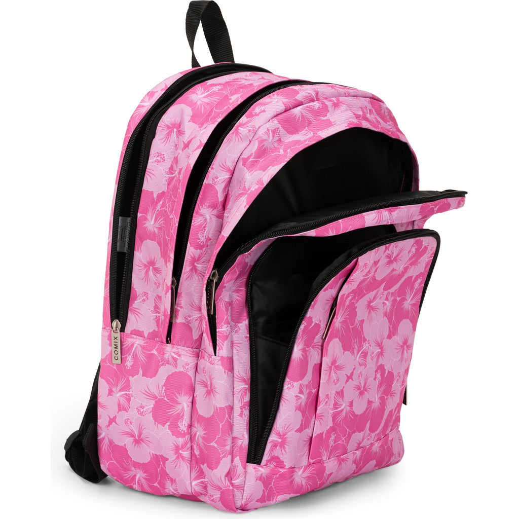 Fasrom Zaino Universitario Per Laptop 15.6 Pollici – 3 Scomparti, Porta USB, Rosa – Leggero E Resistente