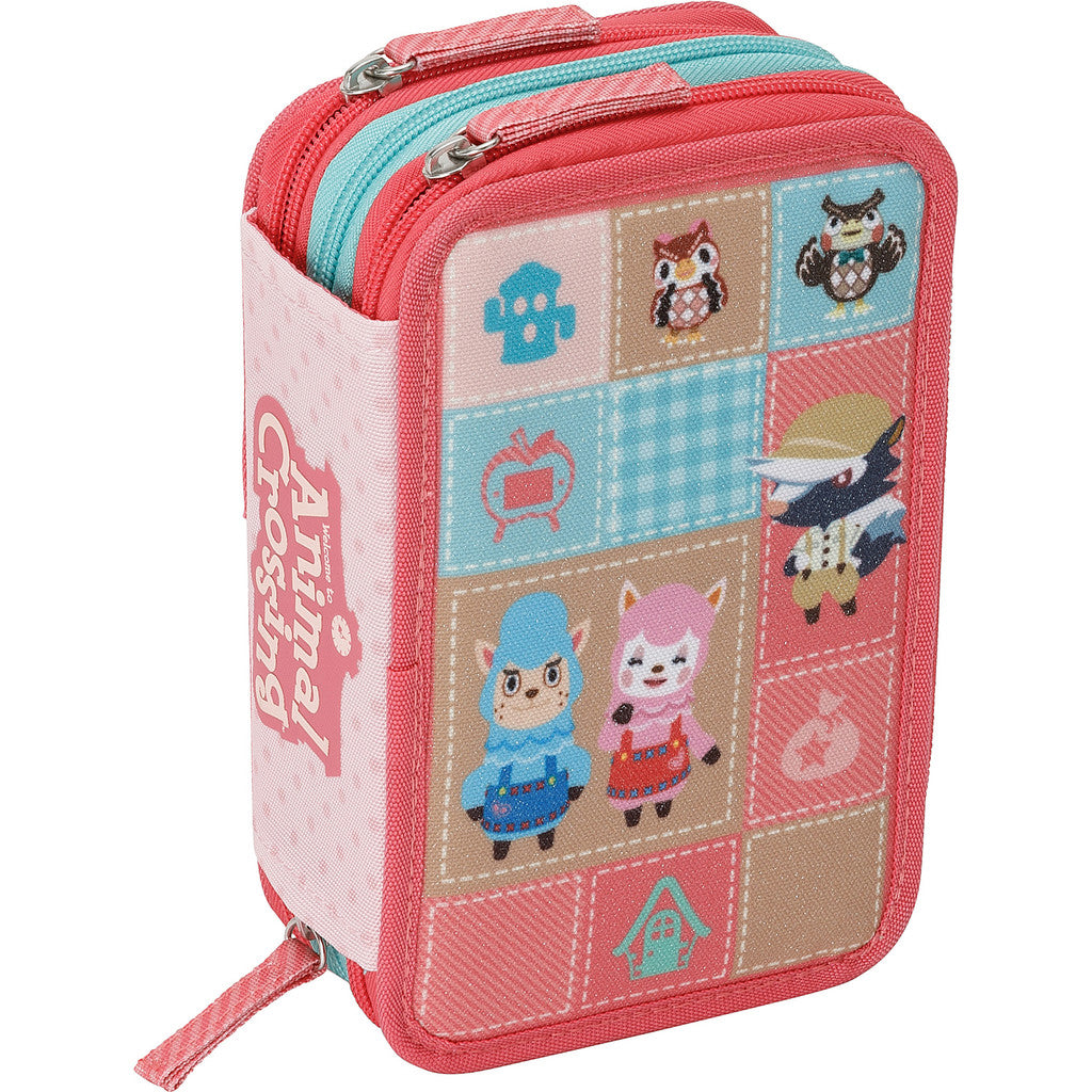 Astuccio 3 Zip Animal Crossing