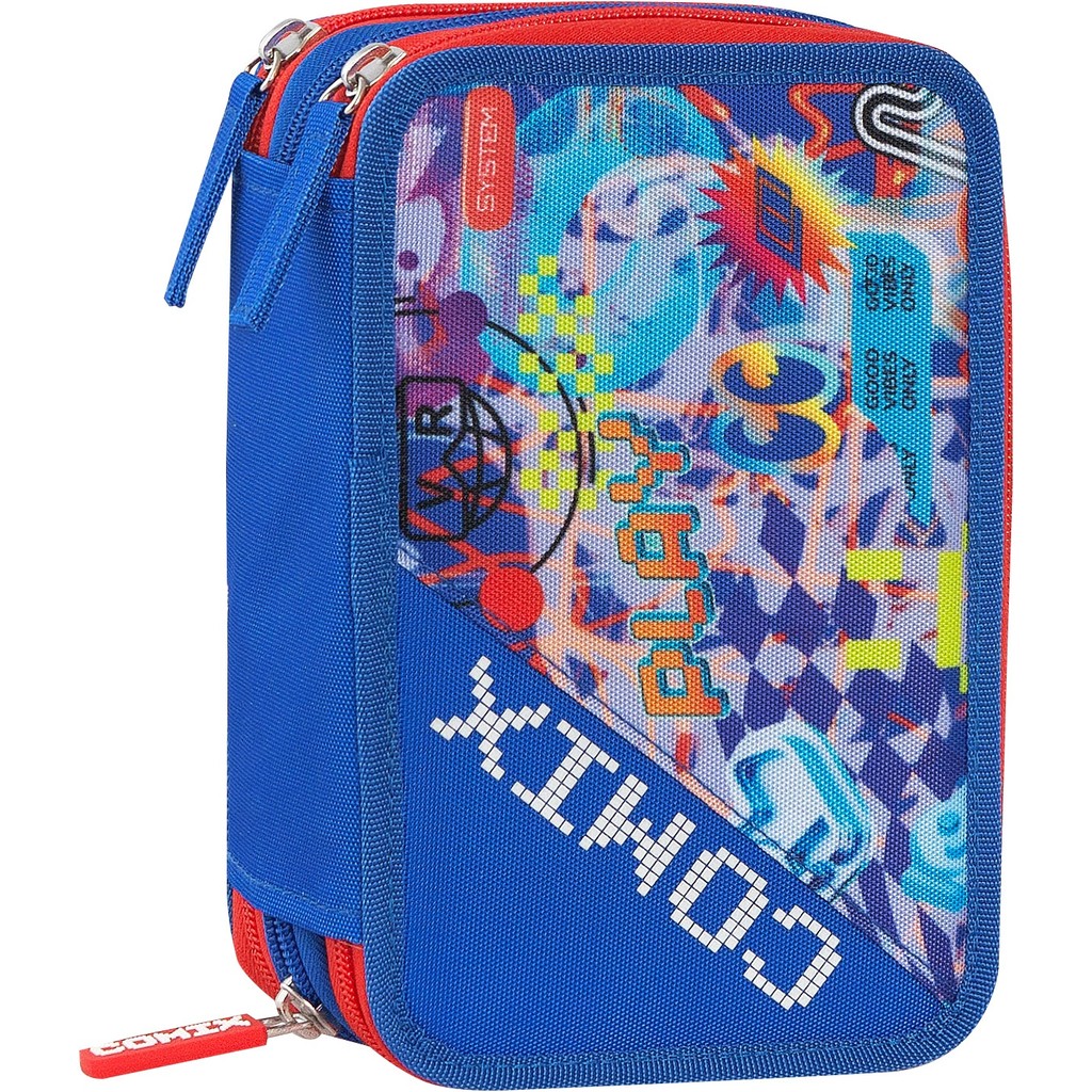 Astuccio 3 zip COMIX Bright