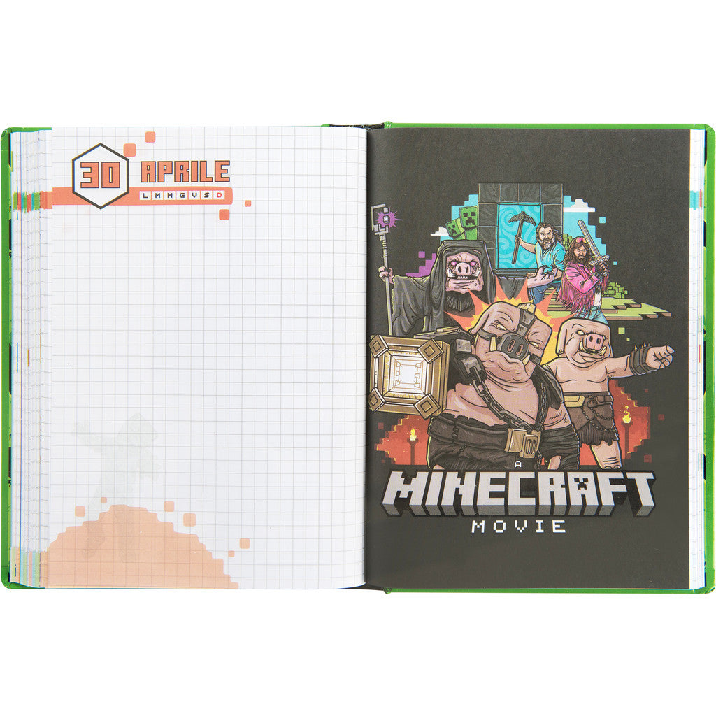 Diario 12 Mesi 2026/27 - Minecraft - Giornaliero Non Datato