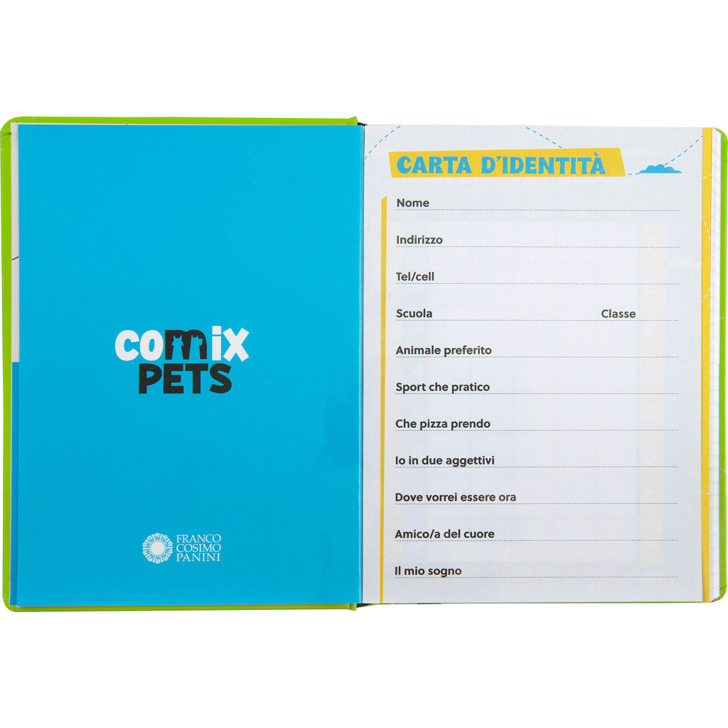 Diario 12 Mesi 2025/26 - COMIX Pets - Giornaliero Non Datato