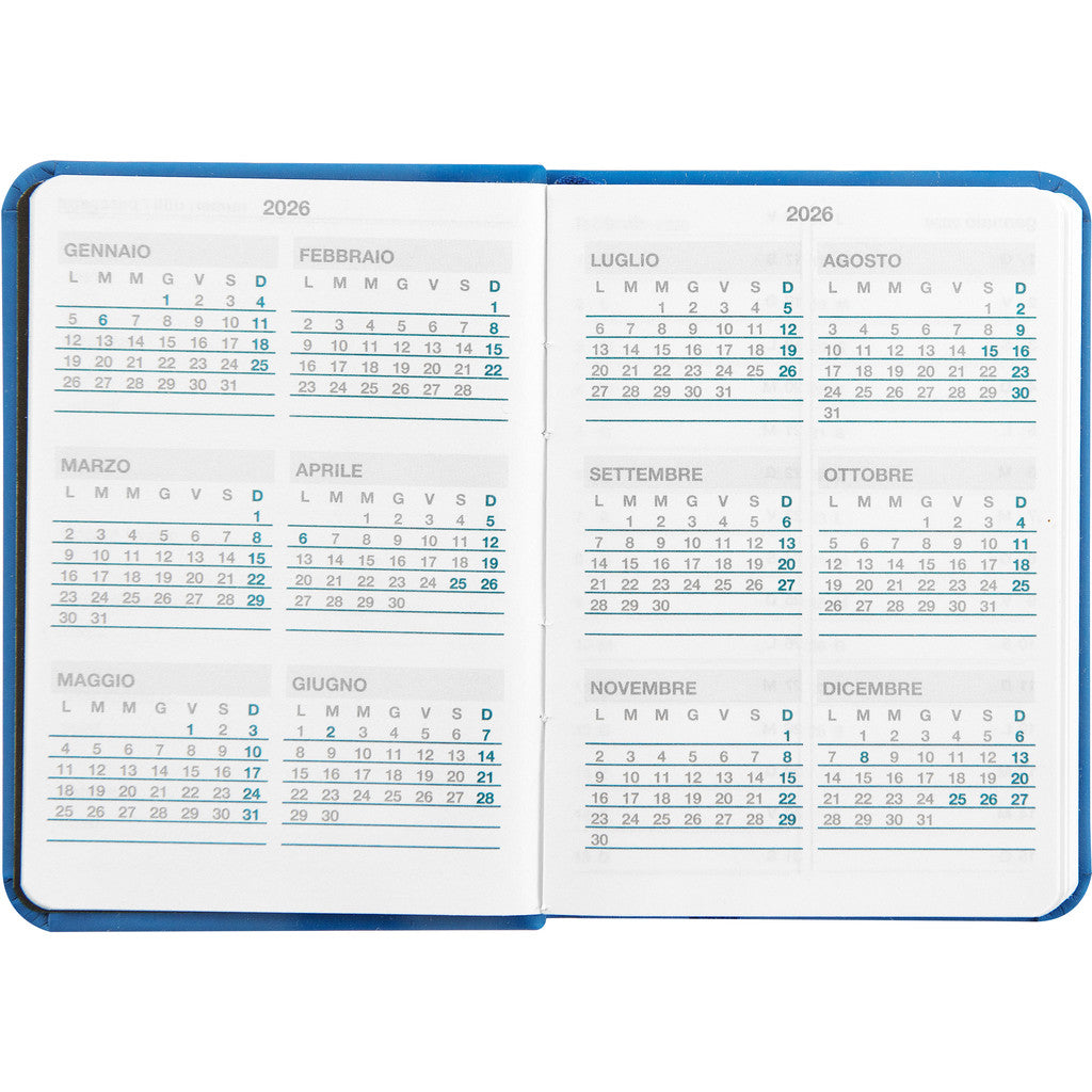 Agenda 12 Mesi 2026 Mini Giornaliera - Agende COMIX