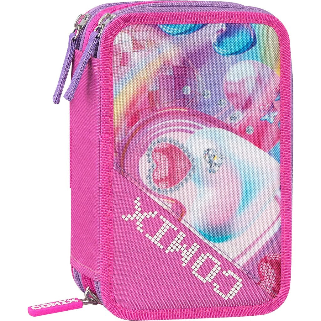 Astuccio 3 zip COMIX Bright