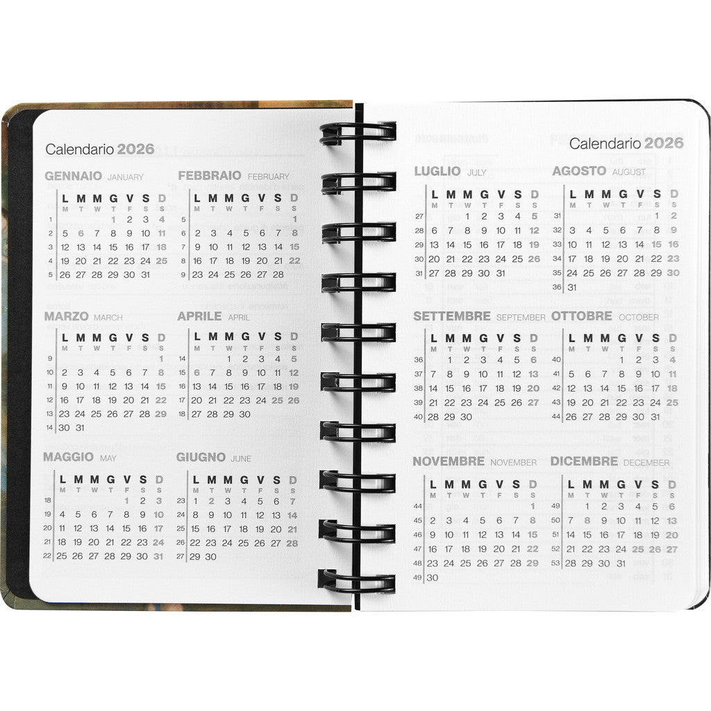 Agenda Spiralata 12 Mesi 2026 Mini Settimanale - Haltadefinizione