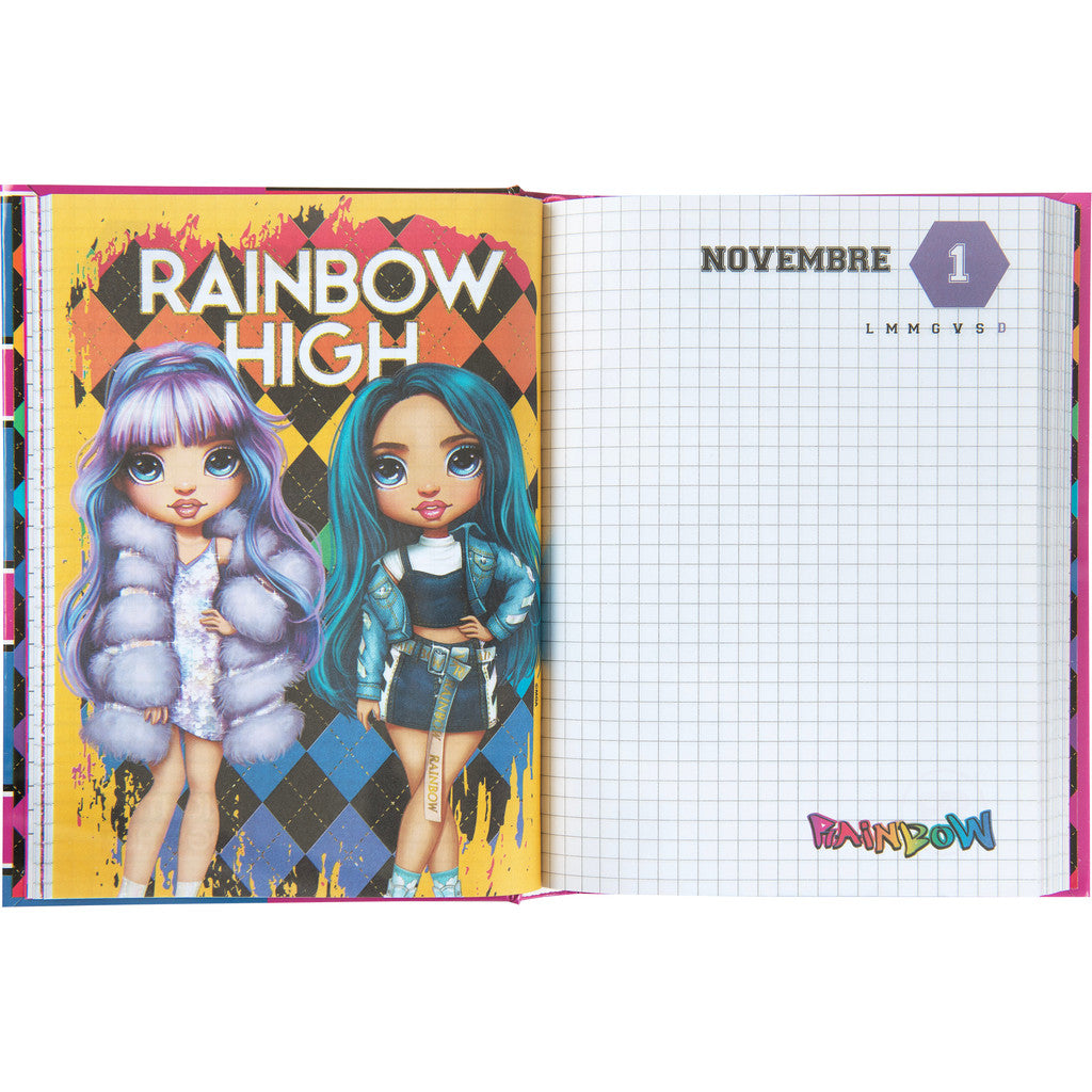 Diario 12 Mesi 2026/27 - Rainbow High - Giornaliero Non Datato