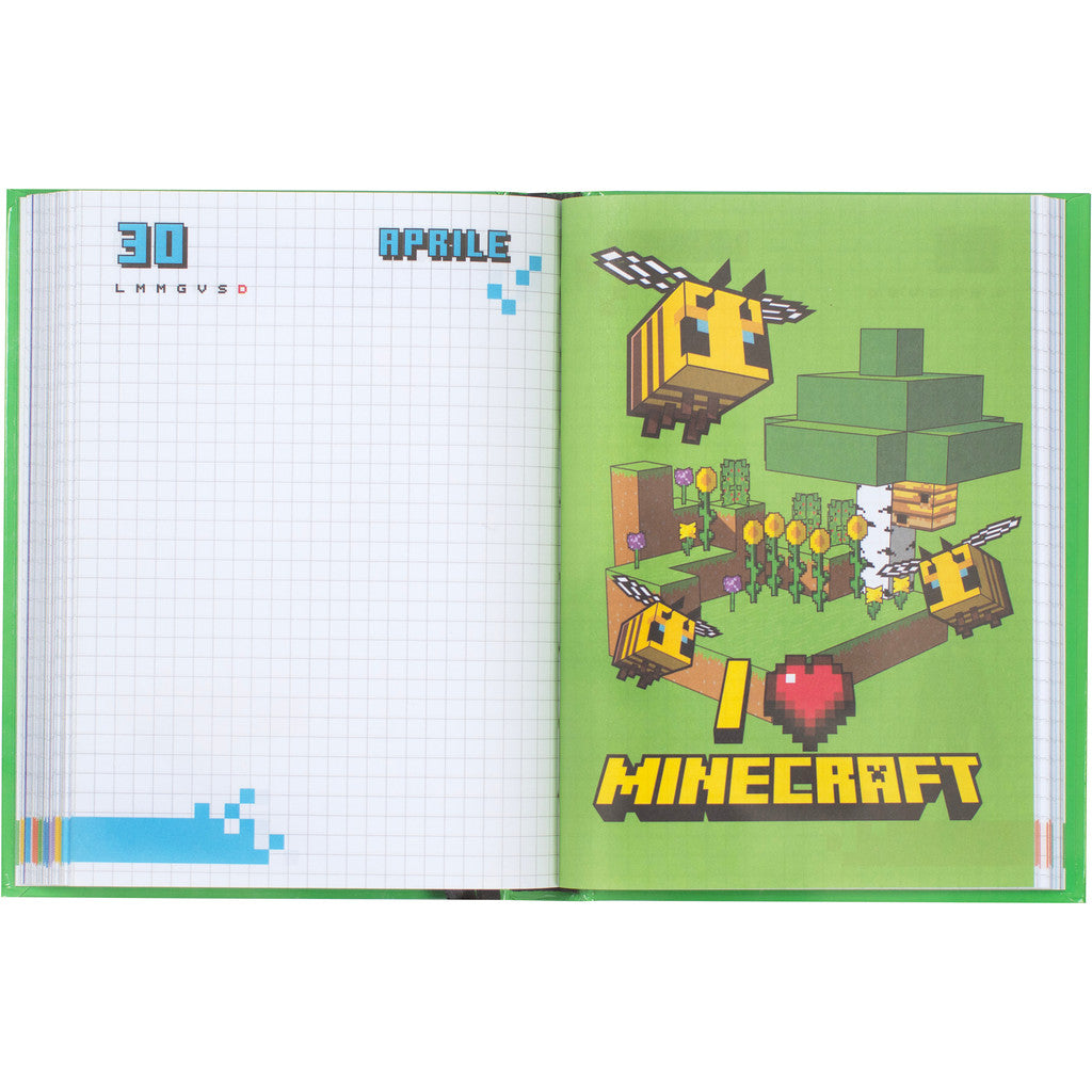 Diario 12 Mesi 2026/27 - Minecraft - Giornaliero Non Datato