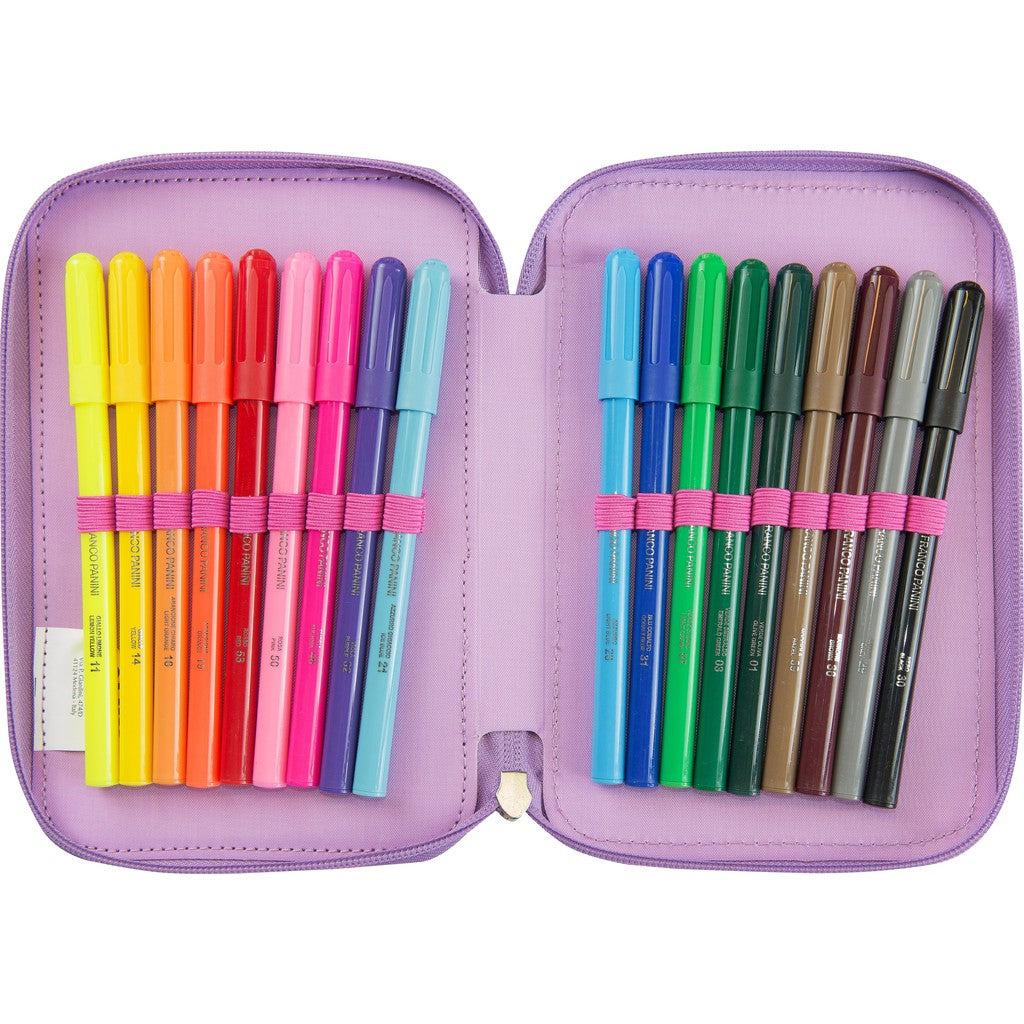 Astuccio 3 zip COMIX Bright