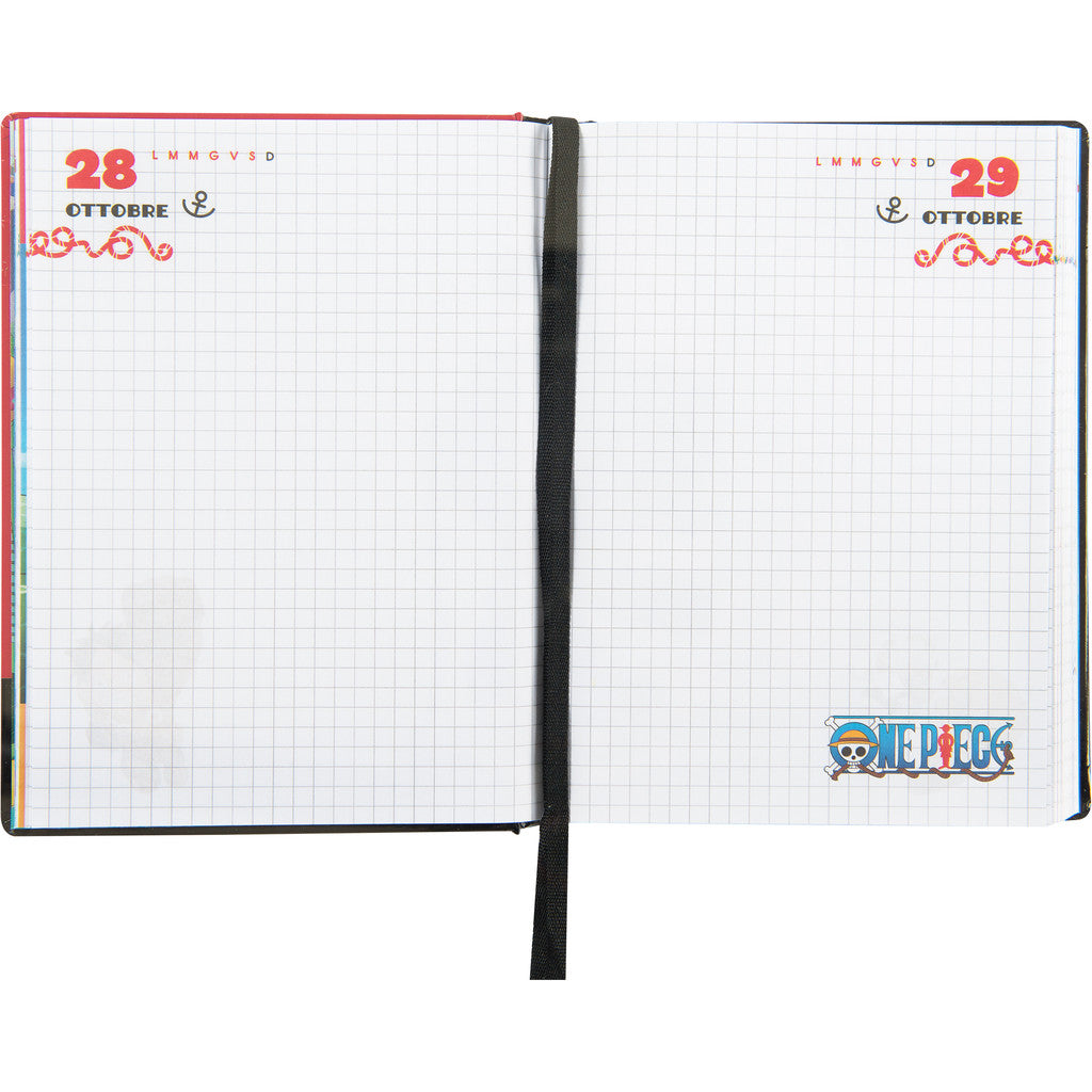 Diario 12 Mesi 2025/26 - One Piece - Giornaliero Non Datato