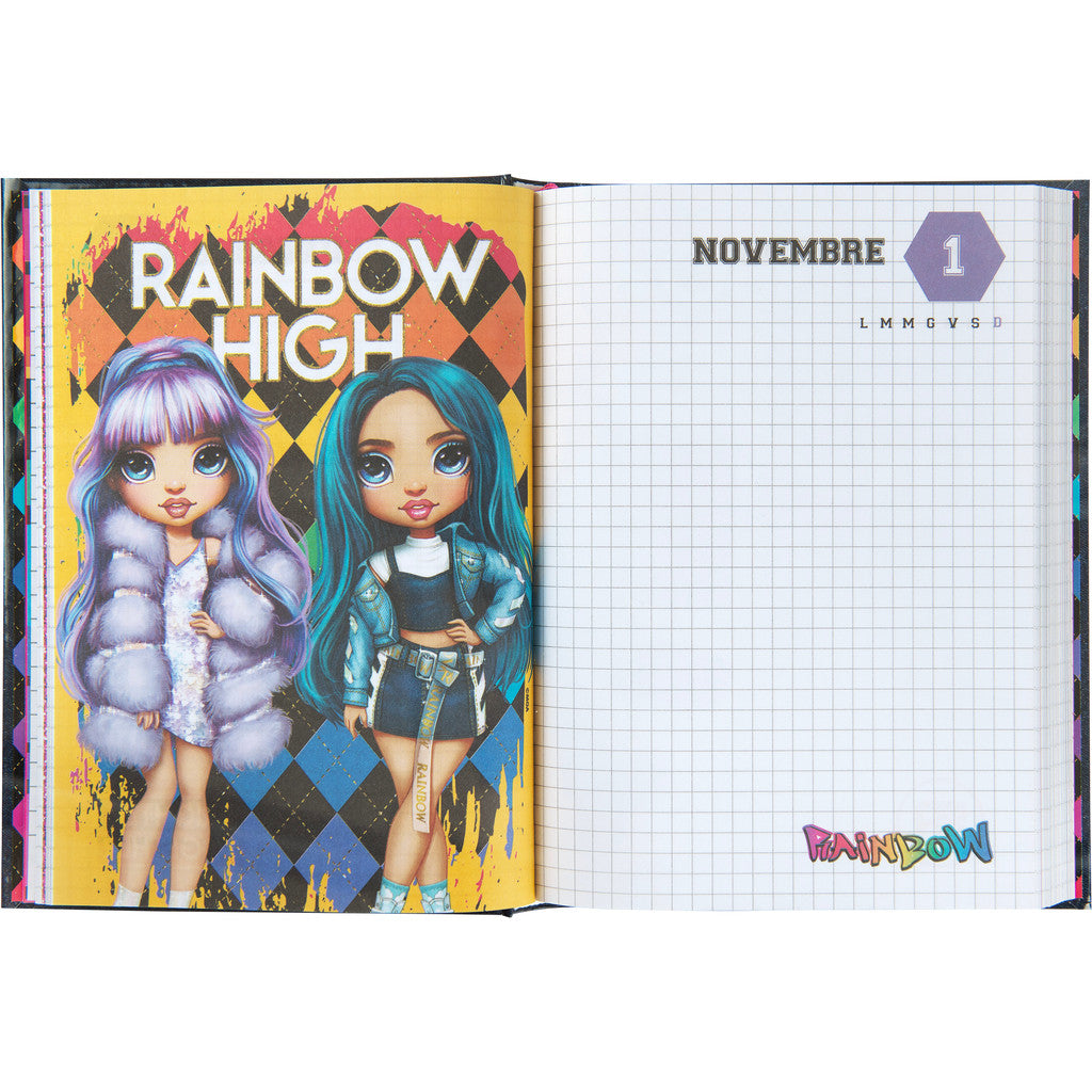 Diario 12 Mesi 2026/27 - Rainbow High - Giornaliero Non Datato