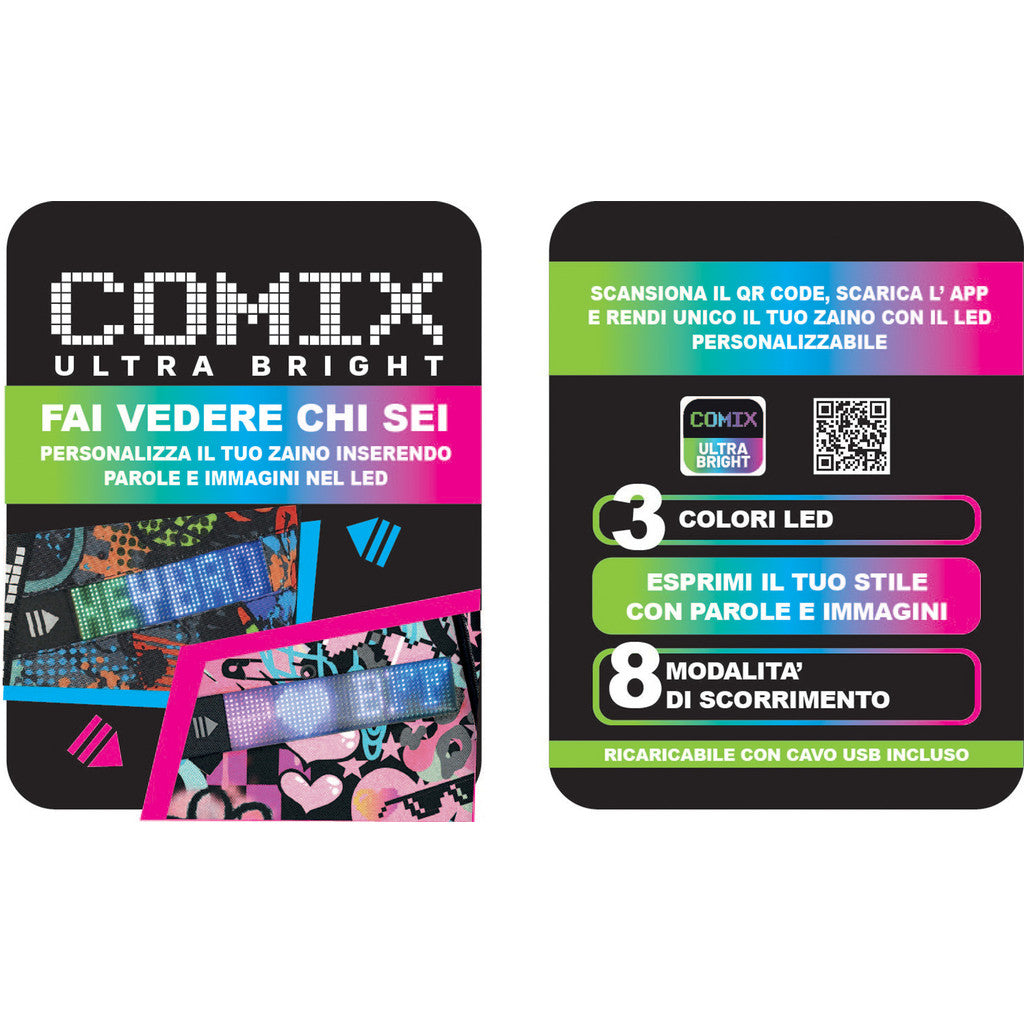 Zaino Organizzato COMIX Ultra Bright