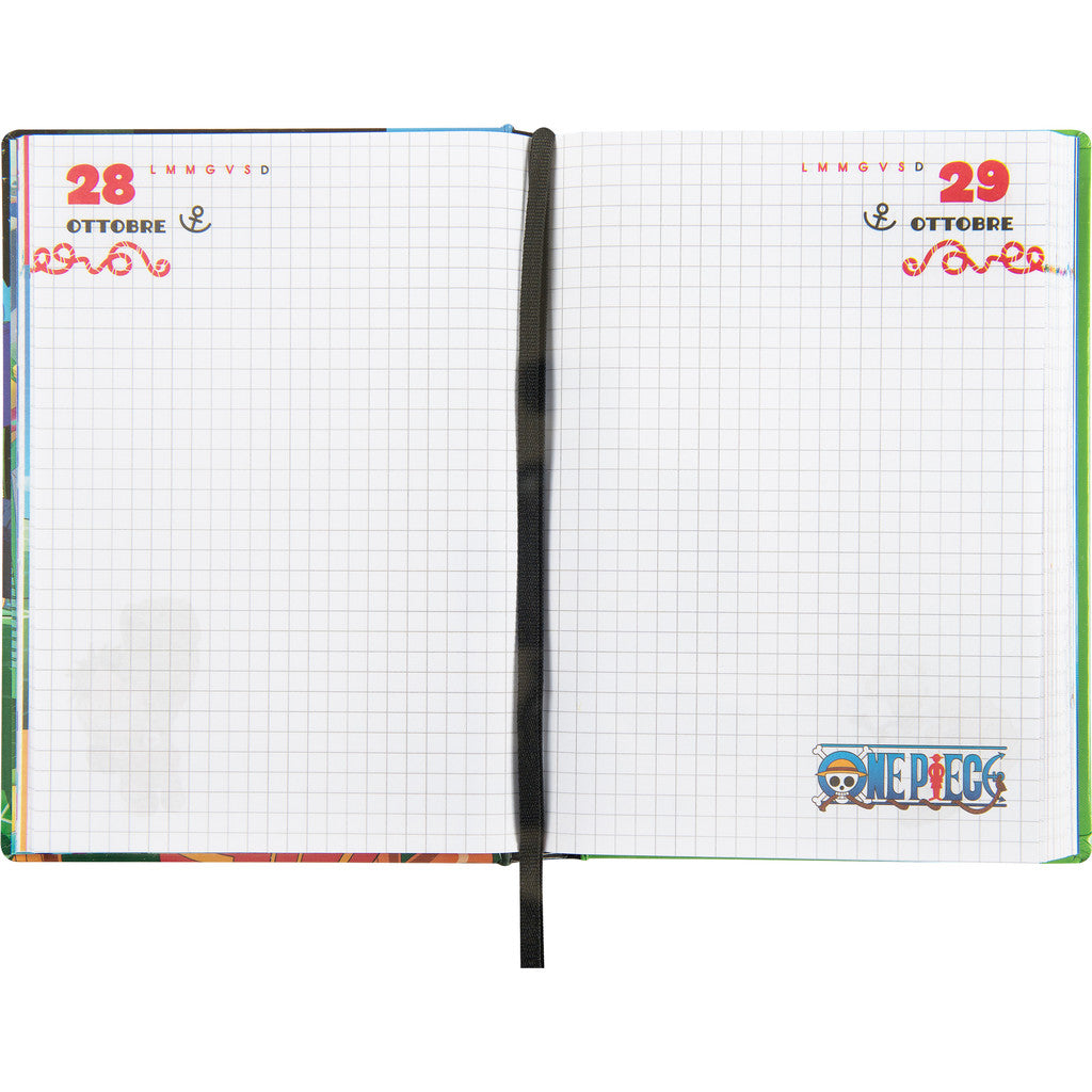 Diario 12 Mesi 2025/26 - One Piece - Giornaliero Non Datato