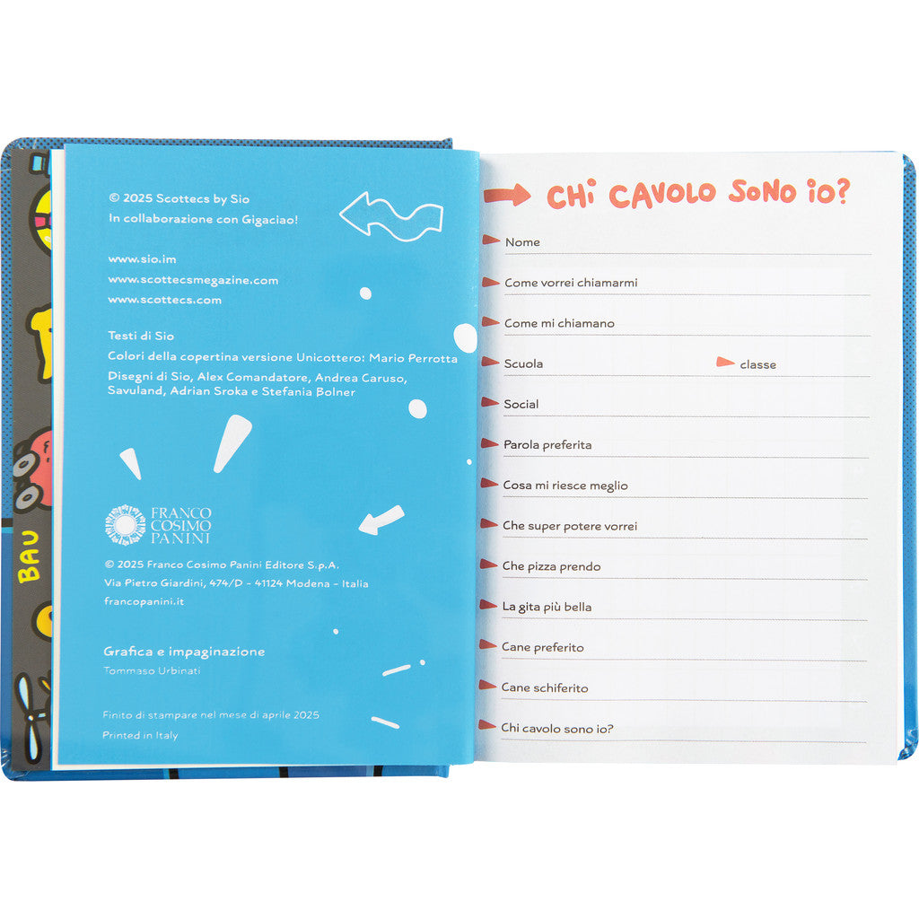 Diario 16 Mesi 2025/26 - COMIX Scottecs By Sio - Giornaliero