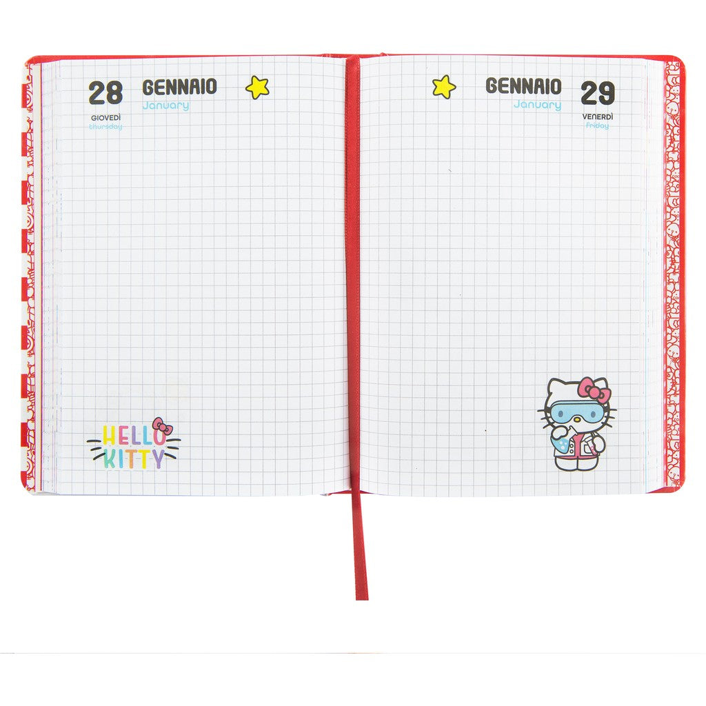 Diario 12 Mesi 2026/27 - Hello Kitty - Datato