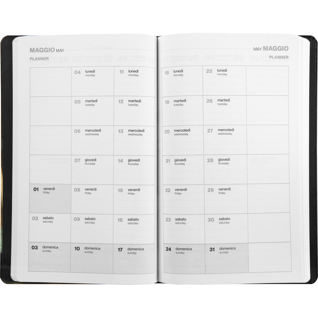 Agenda 12 Mesi 2026 Large Settimanale - Haltadefinizione