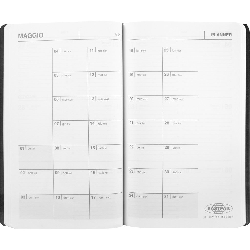 Agenda 12 Mesi 2026 Large Settimanale - EASTPAK