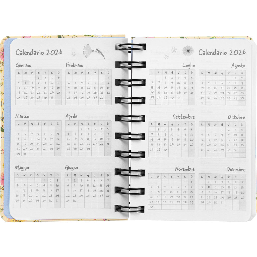 Agenda Spiralata 12 Mesi 2026 Mini Settimanale - Turnowsky