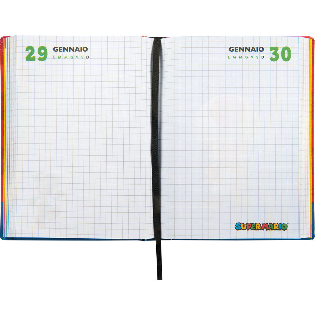 Diario 12 Mesi 2025/26 - Super Mario - Giornaliero Non Datato